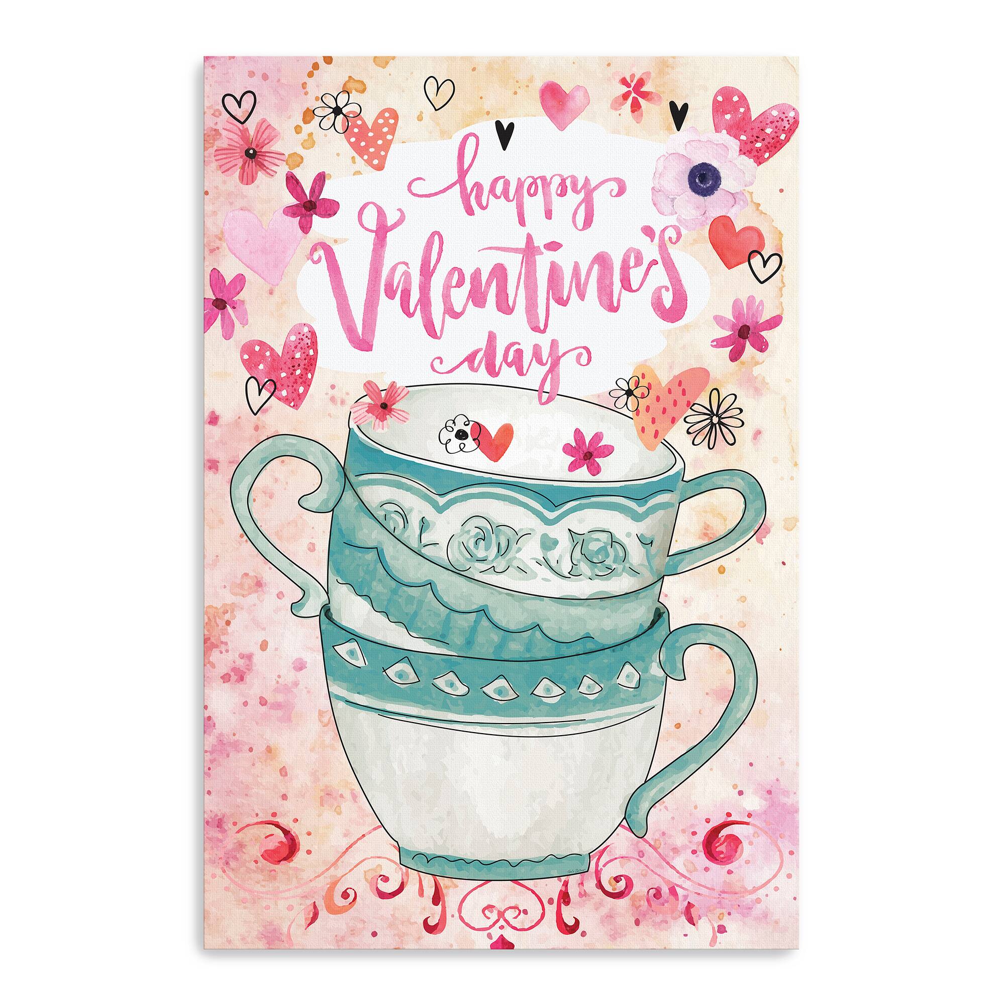 Happy Valentine's Day Canvas Giclée Art